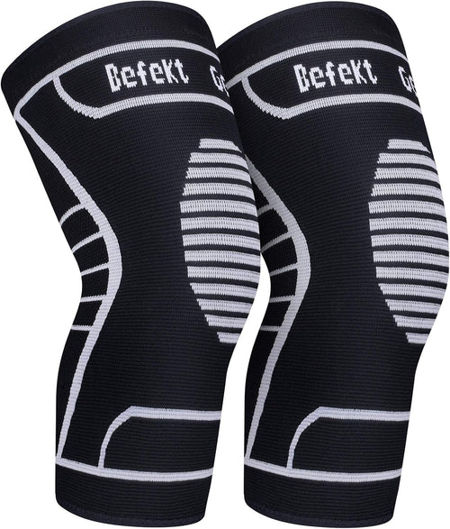 Befekt Gears Knee Brace and Ligament [2 Pack], Knee Support Sports Crossfit Compression Breathable and Non-Slip Support Pain Relief for Running/Volleyball for Men/Women